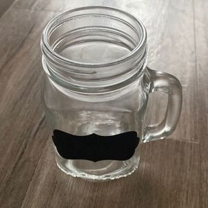 GlassJarMug with ChalkNamePlate